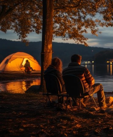 Wild camping or bivouacking